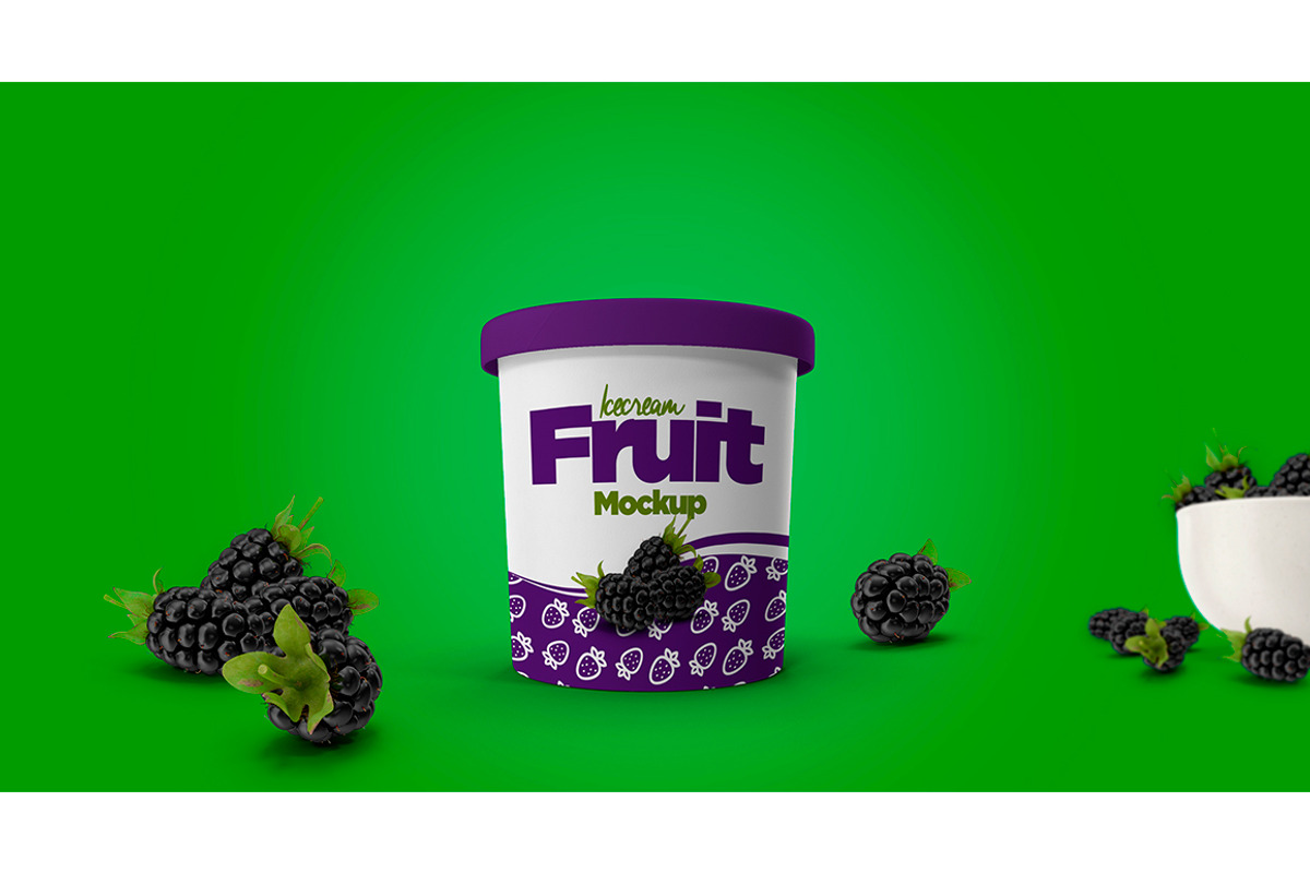 Ice Cream Cup Mockup, a Cups & Container Mockup by rogeriomarcos (Photo 2 of 9)