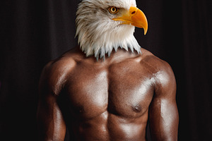 Funny man torso with eagle head, a Person Photo by BOOCYS