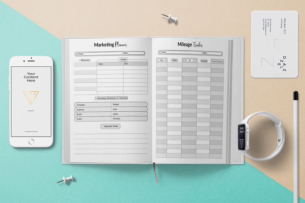 Business Planner | Ai & PDF, a Stationery Template by obayes (Photo 7 of 7)