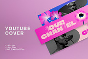 Neon Pink Gradient YouTube Cover, a Social Media Template by graphicook (Thumbnail 1 of 3)