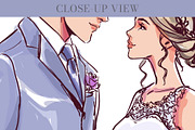 Wedding Invite with Cartoon Couple, a Marketing Template by Elena Naumchenkova (Thumbnail 4 of 4)