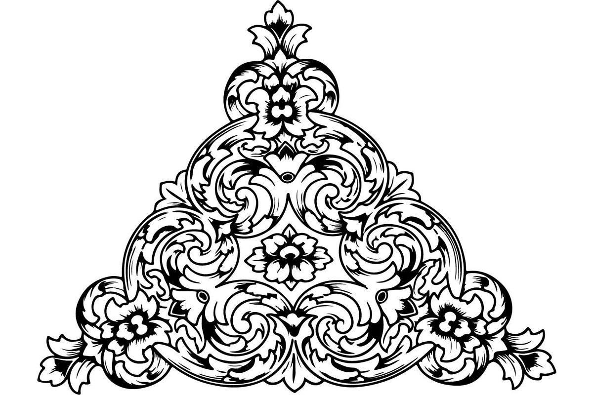 Decorative Celtic Triangle Floral, an Object Graphic by Creativeshirt (Photo 11 of 18)