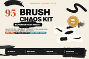 95 Ink Brush Assets PSD PNG, a Brush Add-On by ZinetroN (Thumbnail 2 of 6)