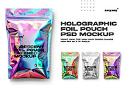 Holographic Foil Pouch PSD Mockup, a Product Mockup by easy.way (Thumbnail 1 of 5)