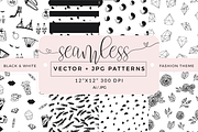 Seamless vector patterns - pack of 8, a Pattern Graphic by Inky Jar Design Studio (Thumbnail 1 of 3)