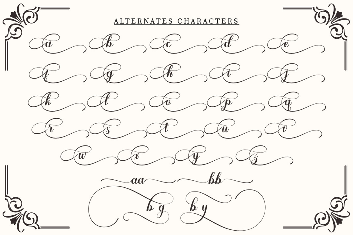 Bernard Script, a Script Font by Strong.co (Photo 7 of 9)