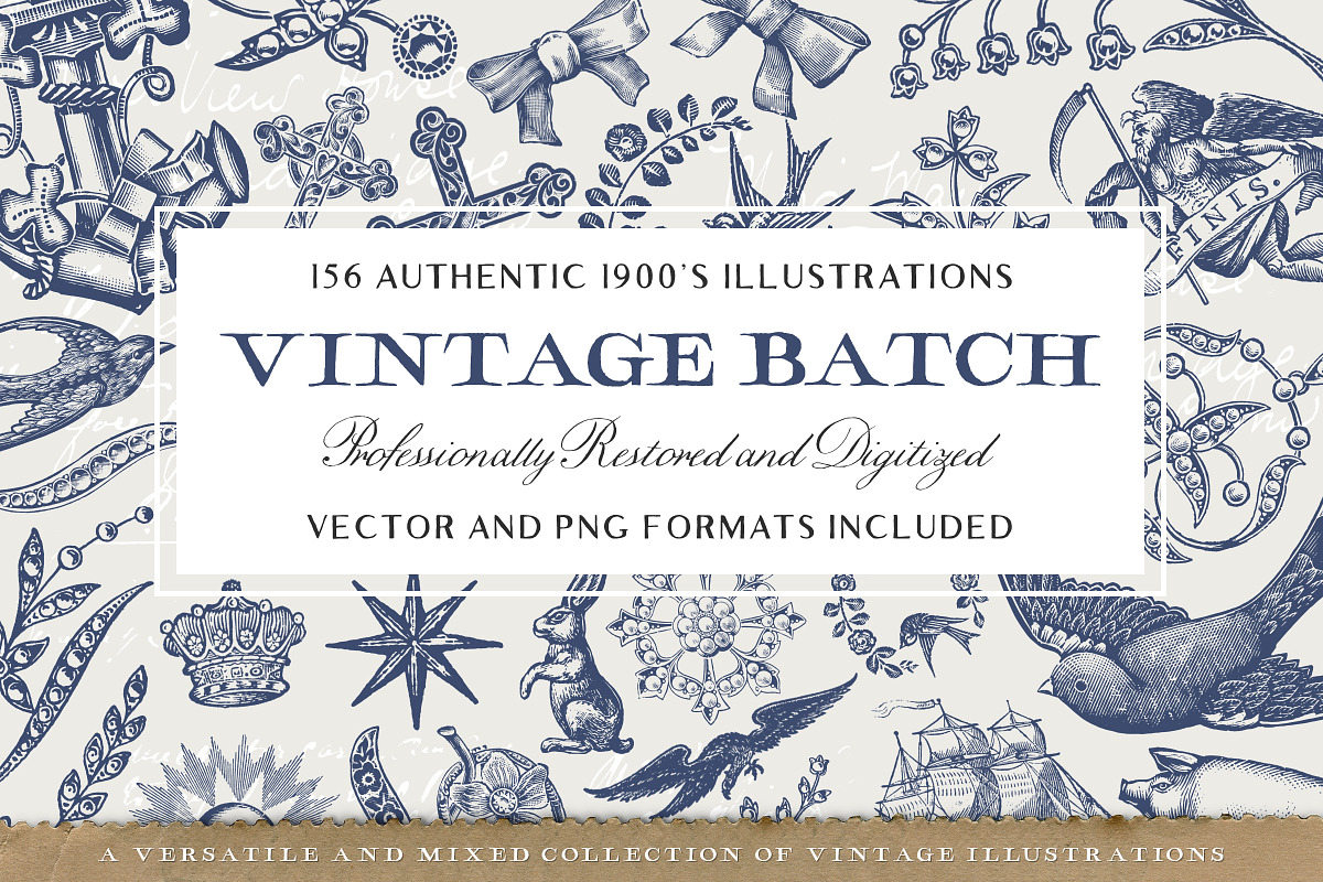 156 Misc. Vintage Illustrations Pack, an Illustration by Century Library (Photo 1 of 6)