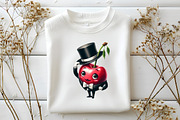 Watercolor Cute Cherry Clipart Bundl, an Illustration by DreamArtGraphic (Thumbnail 5 of 6)