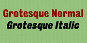 Grotesque, a Sans Serif Font by Wooden Type Fonts (Thumbnail 1 of 3)