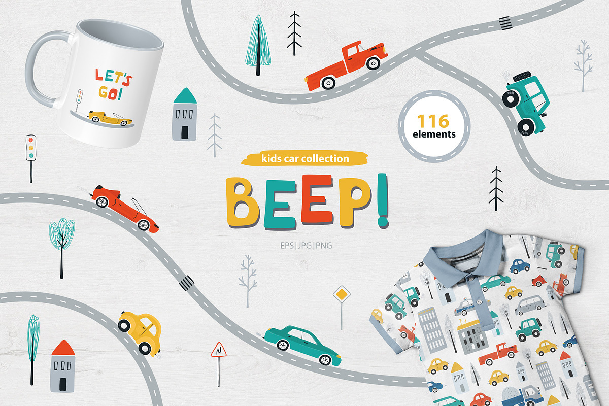 Beep! Kids car collection, a Decorative Illustration by RinSo_art (Photo 1 of 13)