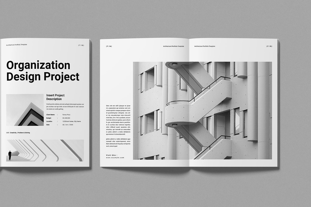Architecture Portfolio Template, a Brochure Template by Work-Envance (Photo 6 of 10)