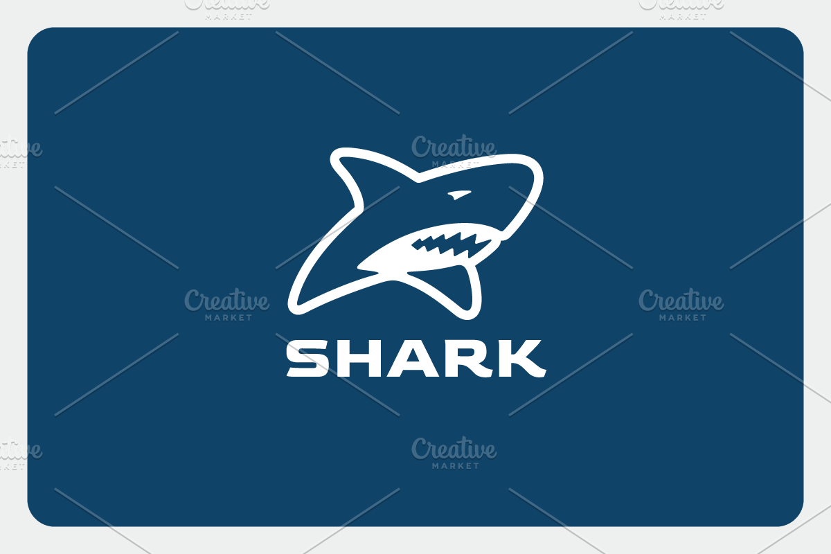Shark Head Logo Design Template, a Branding & Logo Template by yopie (Photo 3 of 4)