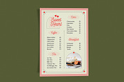 Classic Menu Sweet Heart, a Flyer Template by Me55enjah Design (Thumbnail 2 of 3)