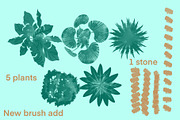 Landscape design procreate brush set, a Brush Add-On by Meisanmui (Thumbnail 2 of 8)