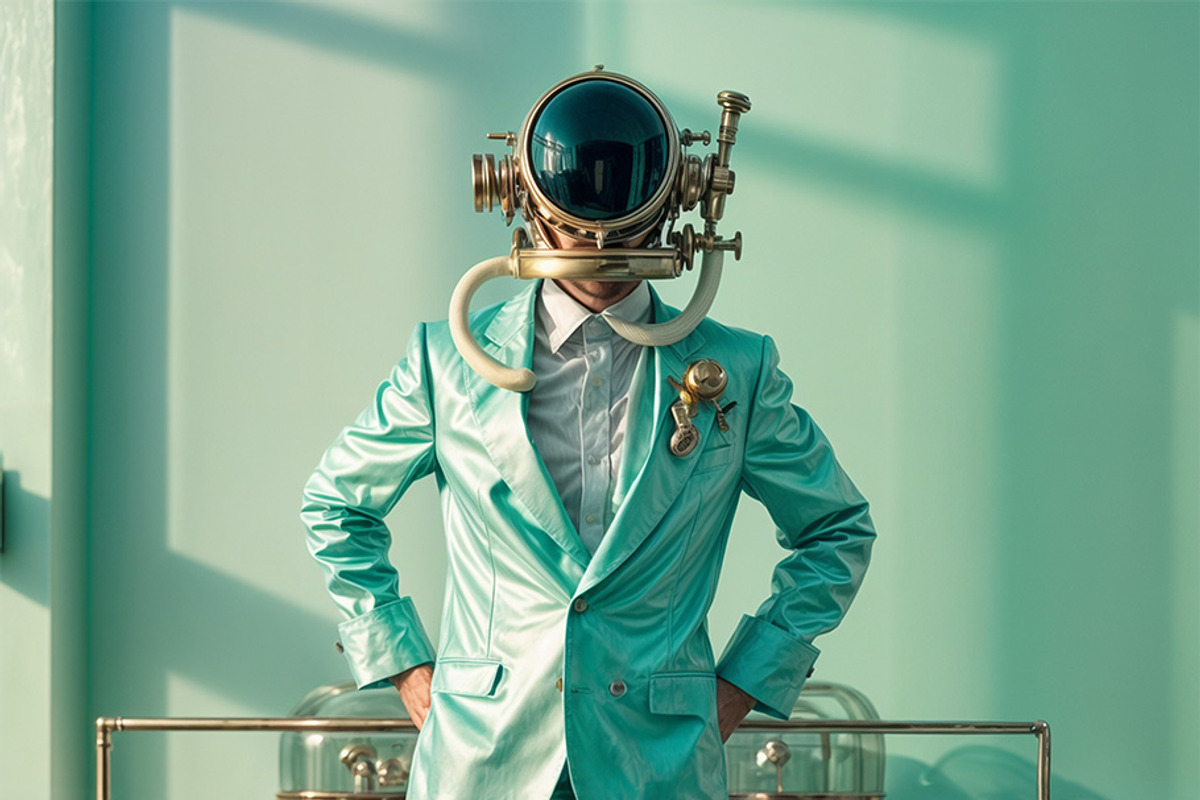 Retro Sci-Fi Laundromat Photo Pack, a Person Illustration by StockVerse Creative (Photo 2 of 4)