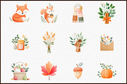 Autumn Watercolor Clipart Set, an Illustration by Sublimation Artist (Thumbnail 3 of 6)