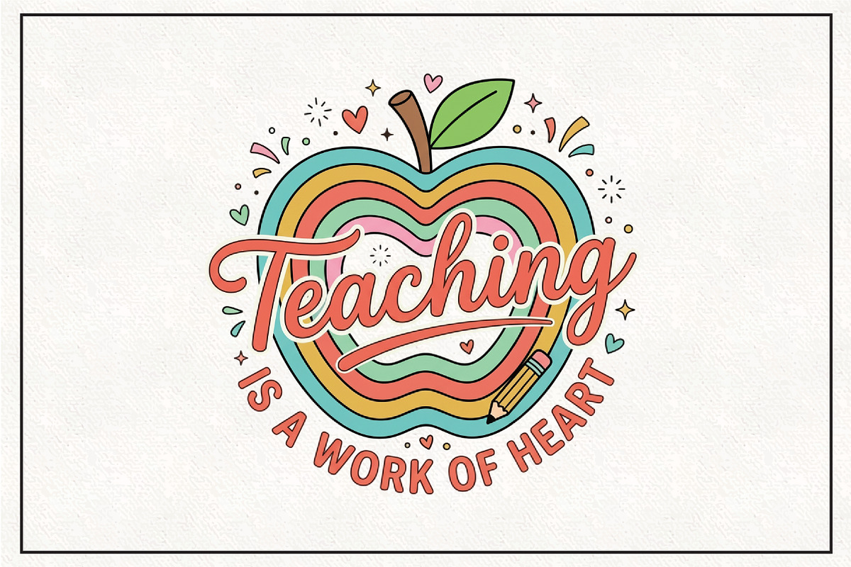 Teacher Teaching is a Work of Heart, a Work Illustration by CraftArtStudio (Photo 1 of 4)