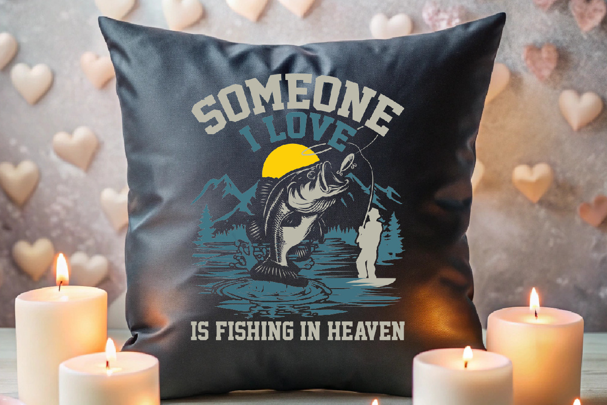 Someone I Love Is Fishing T-shirt, an Illustration by Crafts Bundle (Photo 2 of 5)
