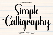Simple Calligraphy