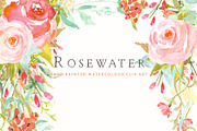 Flower Clip Art - Rosewater, an Illustration by Create The Cut (Thumbnail 1 of 5)