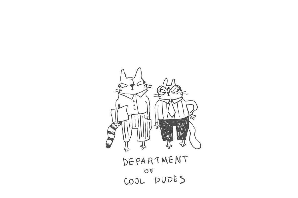 Weird Cat Comic Prints, an Illustration by Anastasiya Klempach (Photo 6 of 13)