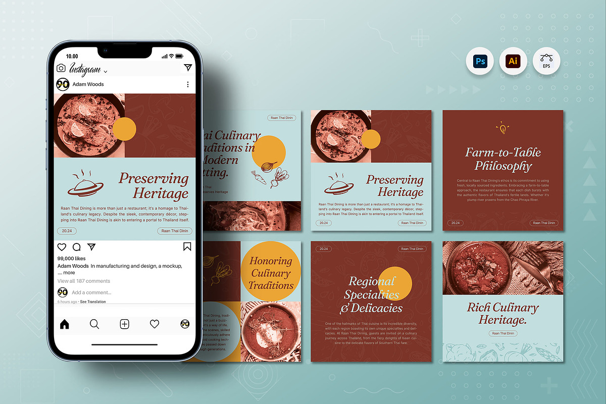 Tornuise - Instagram Post, a Social Media Template by Fannan Studio (Photo 1 of 3)
