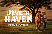 Lorveth Haven - Movie Display Font, a Handwritten Font by productype1 (Thumbnail 1 of 12)