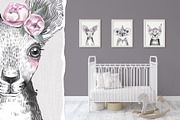 EXOTIC BABIES watercolor set, an Animal Illustration by Natali Smolova (Thumbnail 2 of 8)