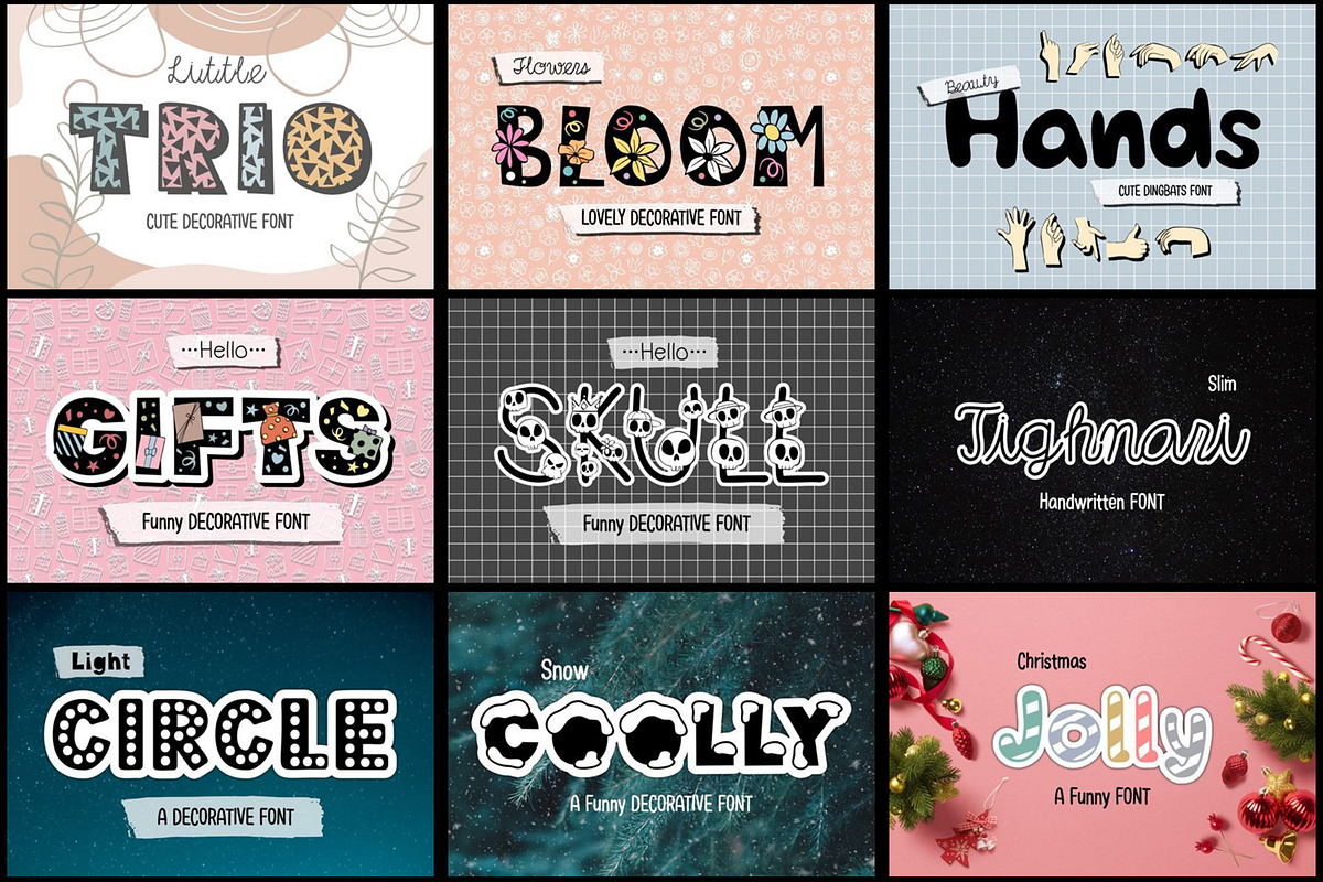 Decorative Font Bundle, a Slab Serif Font by JustArtDigital (Photo 3 of 6)