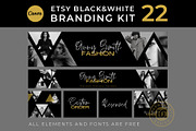 Editable ETSY shop template Canva, a Websites & App Template by Chakraborty Design (Thumbnail 1 of 7)