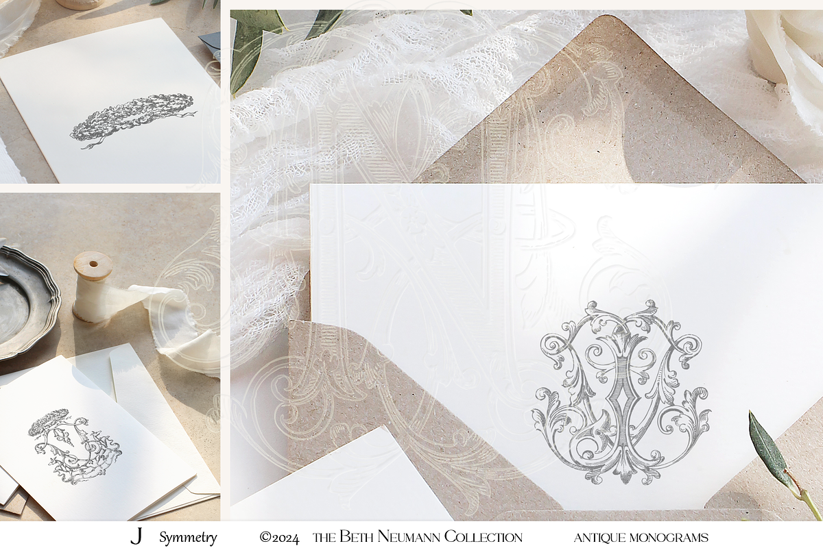 Antique Vintage Monogram Initial J, an Object Graphic by Antique Monograms (Photo 2 of 4)