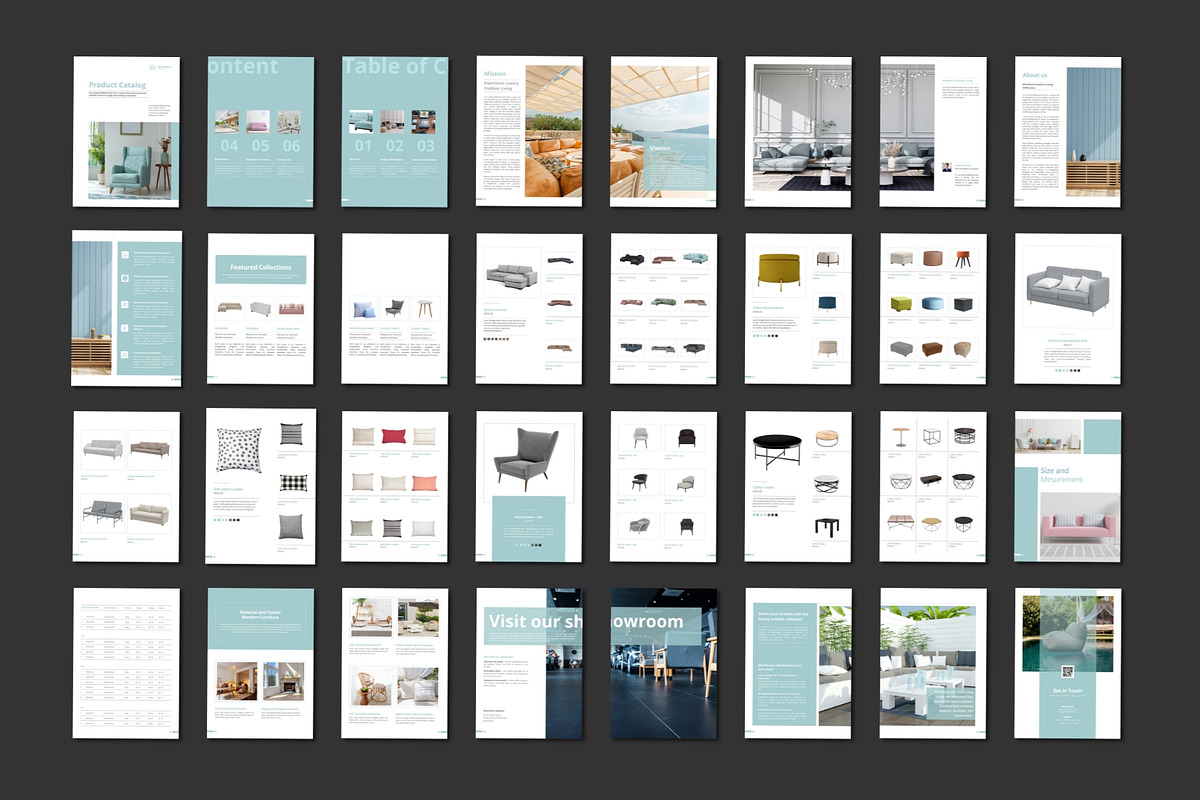 Furniture Product Catalogue Canva, a Brochure Template by TheBrightGrap (Photo 9 of 10)