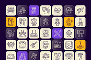 Video Game Icons Set, an Outline Icon by Prosymbols (Thumbnail 7 of 7)