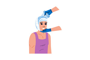 Doctor applying bandage on patient's, an Object Illustration by pikepicture