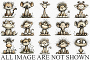 Watercolor Safari Jungle Animals PNG, a Seasonal Illustration by Canvas Craft (Thumbnail 4 of 10)