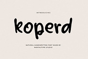 Koperd Natural Handwritten Font, a Handwritten Font by RantautypeStudio (Thumbnail 1 of 15)