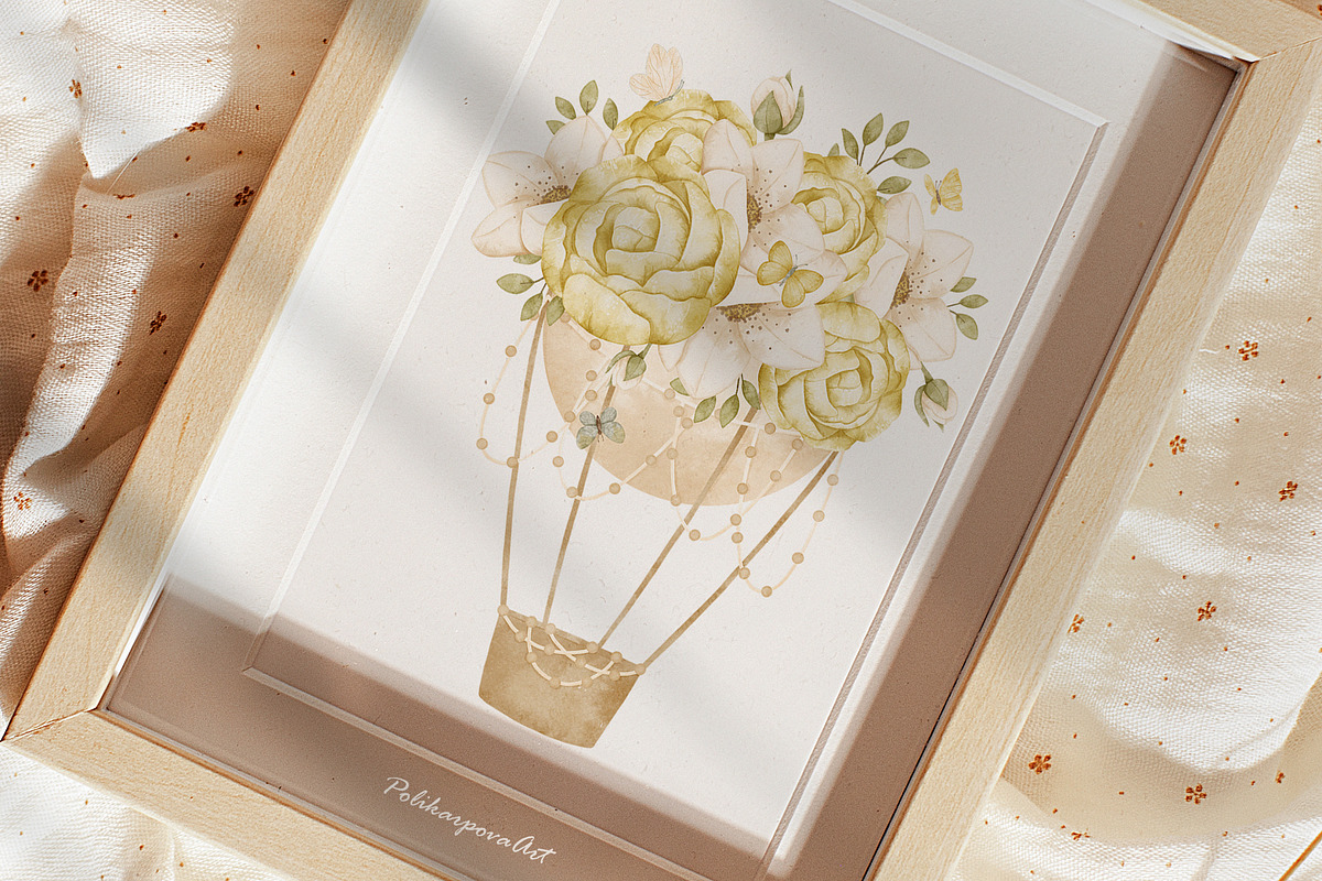 Watercolor FAIRY and flowers, an Illustration by polikarpovaart (Photo 3 of 15)