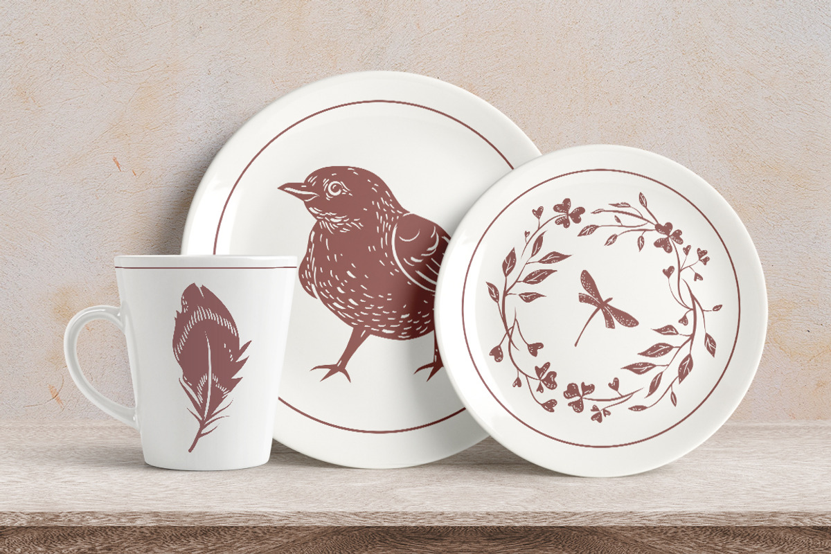 Songbirds graphic collection, a Decorative Illustration by Piñata (Photo 9 of 10)