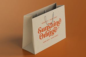 Sunshine Orange - Retro Serif Font