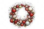 Whimsical Christmas Wreath Clipart, an Illustration by Craft Nest (Thumbnail 6 of 11)