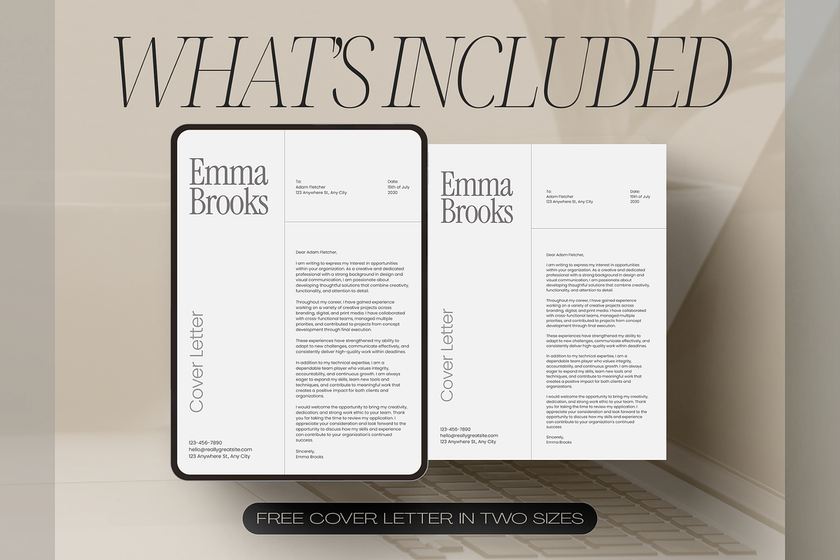 Gray Modern Minimalist CV Resume, a Resume Template by Creatif Foundry (Photo 4 of 7)