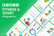 Fitness & Sport Infographic Template, a Presentation Template by Mighty-Slide (Thumbnail 1 of 7)