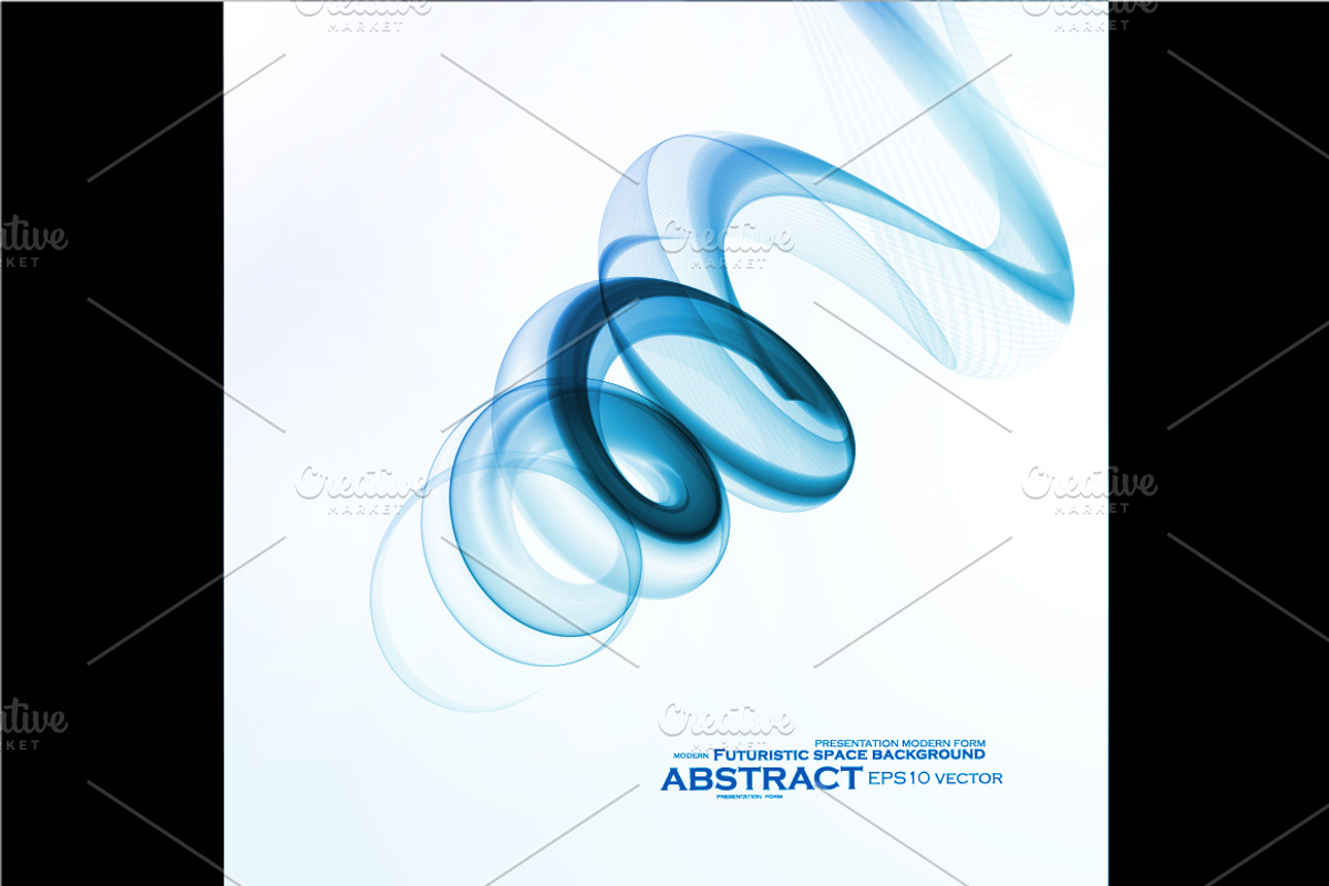 Set of Abstract blue backgrounds, a Pattern Graphic by majcot (Photo 6 of 6)