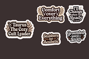 Funny Zodiac Digital Sticker Set, an Object Graphic by Jakayla Digital Co (Thumbnail 8 of 20)