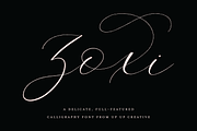 Zoxi, a Calligraphy Script Font, a Script Font by Up Up Creative (Thumbnail 1 of 8)