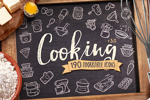 Cooking Hand Drawn Icons