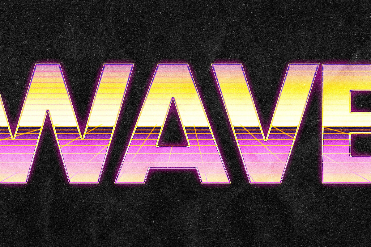 1991 Retro Chrome Text Effect, a Layer Style Add-On by Design Squad (Photo 3 of 4)