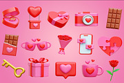 Valentine 3D Icon Illustrations, a Finance Illustration by Lumina_ui_ux202 (Thumbnail 5 of 6)