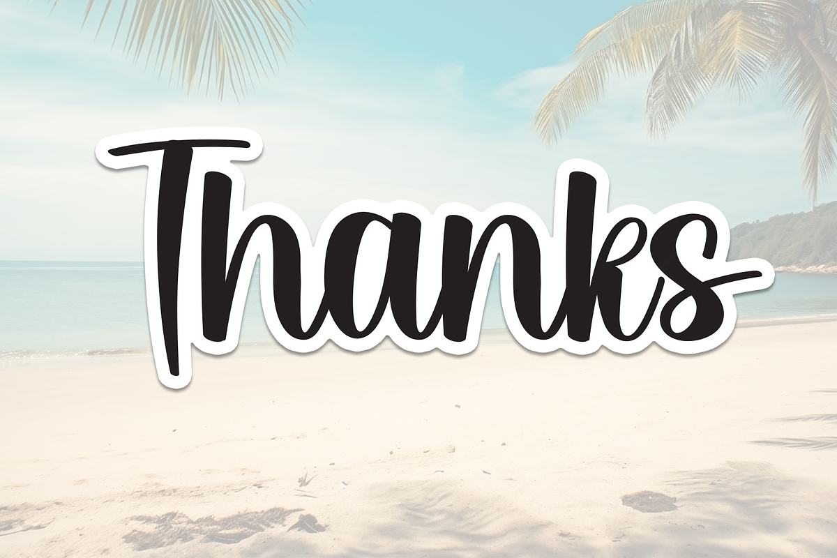 Summer Beach | Script Font, a Handwritten Font by Scratchones (Photo 9 of 9)