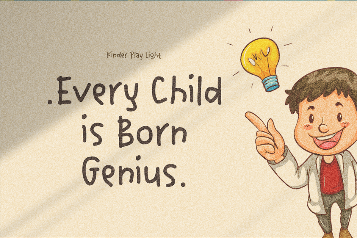 Kinder Play Handwriting, a Handwritten Font by Grontype (Photo 4 of 10)